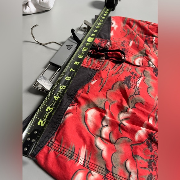 Quicksilver board shirts , sz 36. Hawaiian motif. Persimmon color - Picture 8 of 10